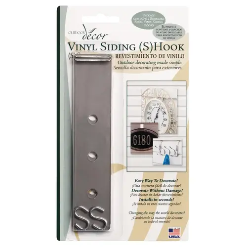 S-Hook Vinyl Siding Hook Metallic - pack of 2 S-Hook Vinyl Siding Hook Metallic - pack of 2