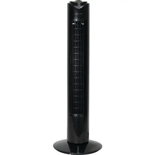 32 In. 3-Speed Oscillating Tower Fan White & Silver 32 In. 3-Speed Oscillating Tower Fan White & Silver