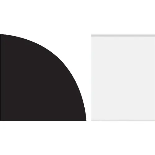 3/4 In. W. x 3/4 In. H. x 144 In. L. White PVC Quarter Round Molding - pack of 20