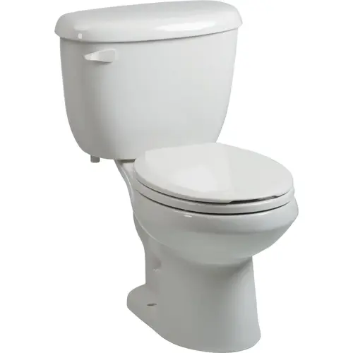 Abingdon White Round Bowl 1.28 GPF Toilet Express Abingdon White Round Bowl 1.28 GPF Toilet Express