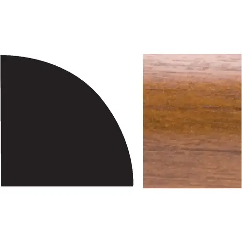 5/8 In. W. x 5/8 In. H. x 96 In. L. Gunstock Colored PVC Interior Quarter Round Molding - pack of 20 5/8 In. W. x 5/8 In. H. x 96 In. L. Gunstock Colored PVC Interior Quarter Round Molding - pack of 20