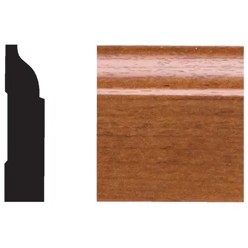 3/8 In. W. x 1-1/4 In. H. x 7 Ft. L. Gunstock PVC Interior Colonial Stop Molding 3/8 In. W. x 1-1/4 In. H. x 7 Ft. L. Gunstock PVC Interior Colonial Stop Molding