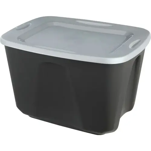 18 Gal. Black Stackable Tote 18 Gal. Black Stackable Tote