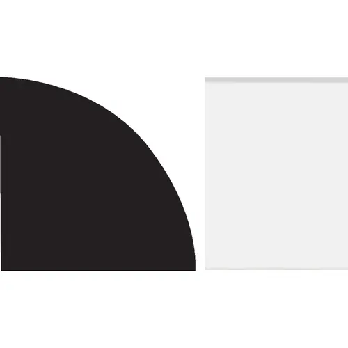 3/4 In. W. x 3/4 In. H. x 96 In. L. White PVC Quarter Round Molding 3/4 In. W. x 3/4 In. H. x 96 In. L. White PVC Quarter Round Molding