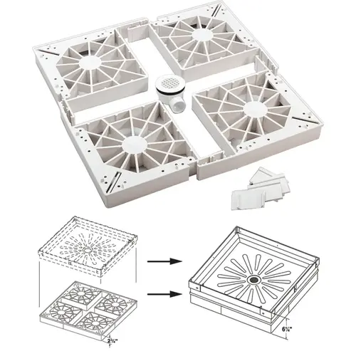 Durastall 2-3/4 In. Shower Base Extender Durastall 2-3/4 In. Shower Base Extender