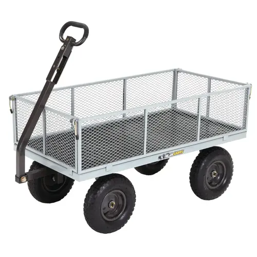 6 Cu. Ft. 1000 Lb. Steel Tow-Behind Garden Cart 6 Cu. Ft. 1000 Lb. Steel Tow-Behind Garden Cart