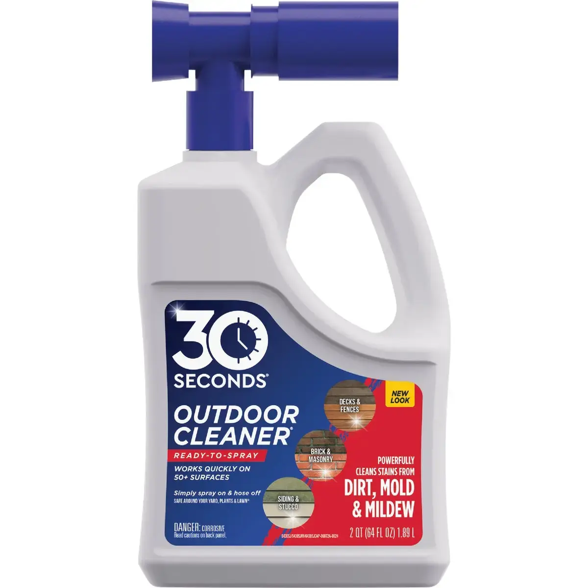 30 Seconds 6430S Outdoor Cleaner 64 Oz. Ready To Spray Hose End