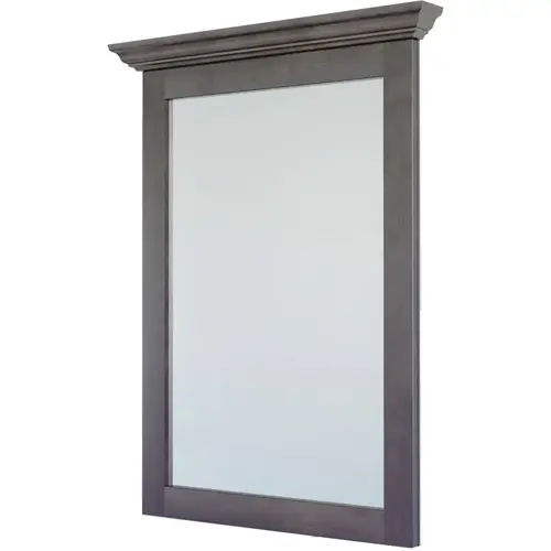 St. Paul Designer Gray Stained 30 In. W x 36 In. H Vanity Mirror St. Paul Designer Gray Stained 30 In. W x 36 In. H Vanity Mirror