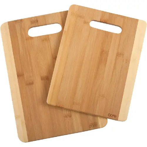 Core Daisy 2-Tone Natural Bamboo Cutting Board - pack of 2 Core Daisy 2-Tone Natural Bamboo Cutting Board - pack of 2