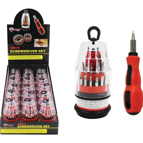 30-Piece Multi-Bit Set + Screwdriver 30-Piece Multi-Bit Set + Screwdriver