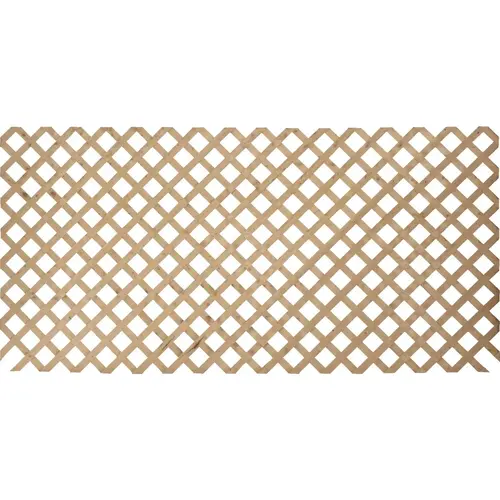 4 Ft. W x 8 Ft. L x 3/4 In. Thick Treated Wood Lattice Panel 4 Ft. W x 8 Ft. L x 3/4 In. Thick Treated Wood Lattice Panel