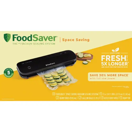 Compact Vacuum Sealer Black Compact Vacuum Sealer Black