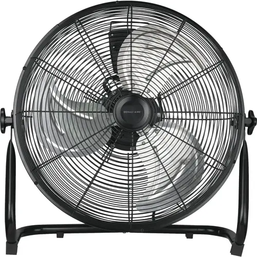 20 In. Black 3-Speed High Velocity Floor Fan 20 In. Black 3-Speed High Velocity Floor Fan