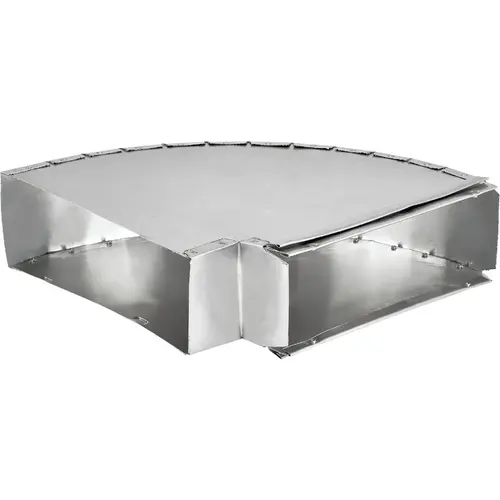 LAMBRO INDUSTRIES 1050 3-1/4 In. x 10 In. Galvanized Side Elbow 3-1/4 In. x 10 In. Galvanized Side Elbow