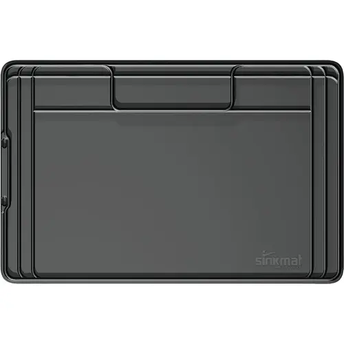 34.25 In. x 22.5 In. Black Under Sink Mat 34.25 In. x 22.5 In. Black Under Sink Mat