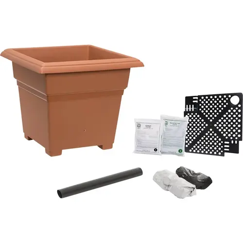 19 In. W. x 16 In. H. x 19 In. L. Terracotta Root & Vegetable Garden Kit 19 In. W. x 16 In. H. x 19 In. L. Terracotta Root & Vegetable Garden Kit