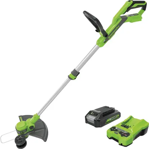 24V 12 In. Cordless Battery String Trimmer & Edger with 2.0 Ah Battery & Charger 24V 12 In. Cordless Battery String Trimmer & Edger with 2.0 Ah Battery & Charger