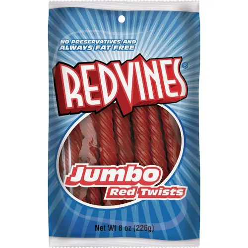 8 Oz. Jumbo Red Twist Licorice Candy 8 Oz. Jumbo Red Twist Licorice Candy