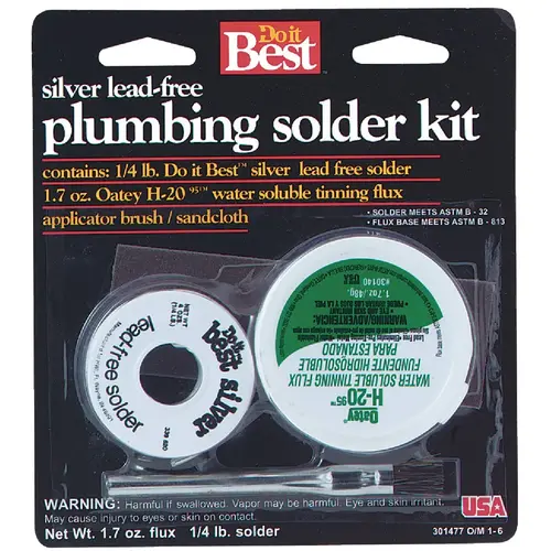 Silver Lead-Free 1/4 Lb. H-2095 Solder Kit Silver Lead-Free 1/4 Lb. H-2095 Solder Kit