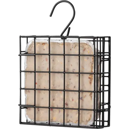 Green 1-Cake Steel Suet Feeder Green 1-Cake Steel Suet Feeder