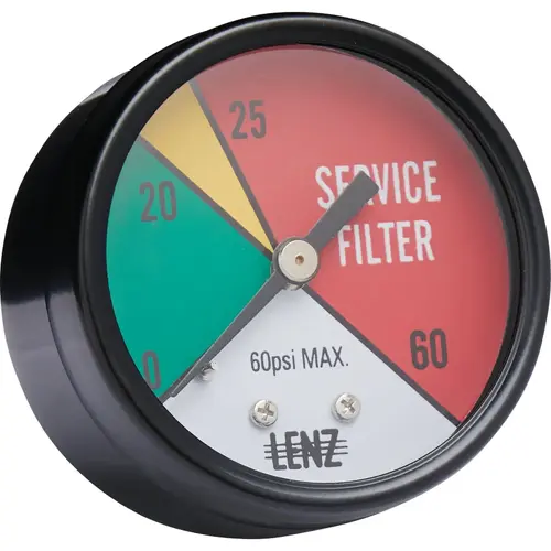 2 In. 60 PSI Hydraulic Filter Service Indicator Gauge 2 In. 60 PSI Hydraulic Filter Service Indicator Gauge