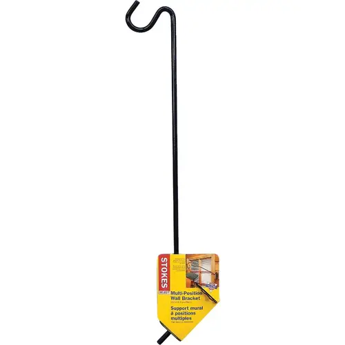 20 In. Black Metal Multi-Position Bird Feeder Bracket 20 In. Black Metal Multi-Position Bird Feeder Bracket