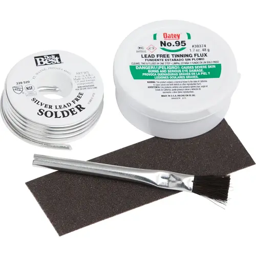 Silver Lead-Free 1/4 Lb. No. 95 Solder Kit Silver Lead-Free 1/4 Lb. No. 95 Solder Kit