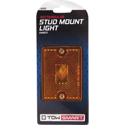Amber Rectangular Stud Mount Light Amber Rectangular Stud Mount Light
