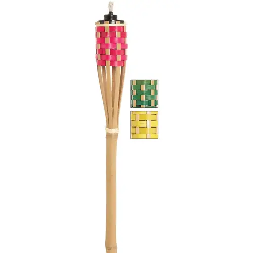 4 Ft. Assorted Color Bamboo Party Patio Torch - pack of 24 4 Ft. Assorted Color Bamboo Party Patio Torch - pack of 24