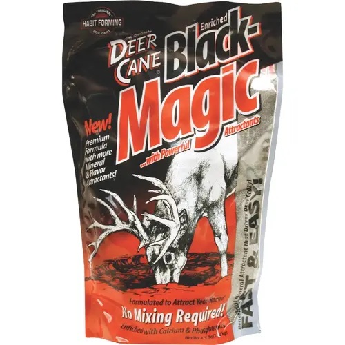 Deer Cane Black Magic 4-1/2 Lb. Granular Mineral Deer Attractant Deer Cane Black Magic 4-1/2 Lb. Granular Mineral Deer Attractant