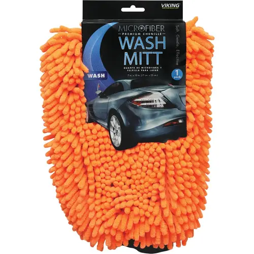 Prestige Pearl Chenille Wash Mitt Blue Prestige Pearl Chenille Wash Mitt Blue