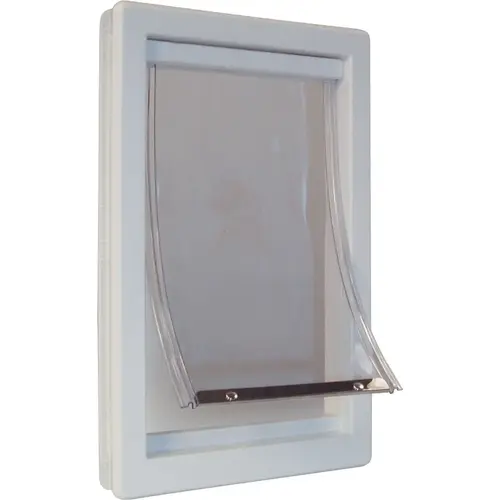 15 In. x 20 In. Super Large Plastic White Pet Door 15 In. x 20 In. Super Large Plastic White Pet Door