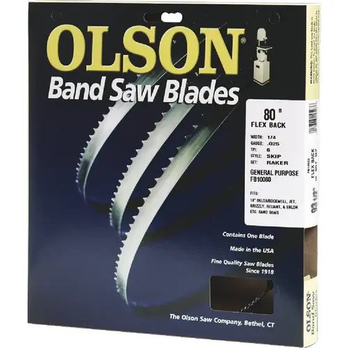 80 In. x 3/8 In. 4 TPI Skip Flex Back Band Saw Blade 80 In. x 3/8 In. 4 TPI Skip Flex Back Band Saw Blade
