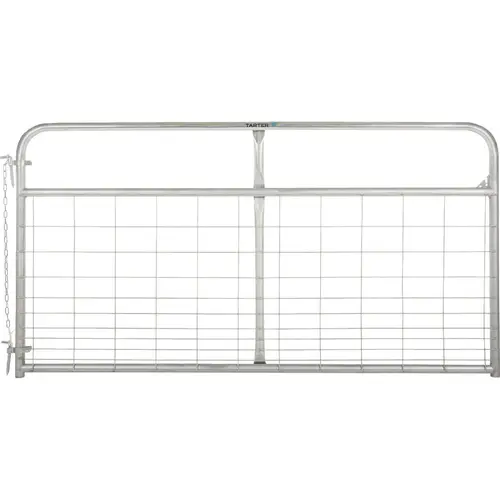 50 In. H. x 8 Ft. L. x 1-3/4 In. Tube Diameter Galvanized Wire-Filled Tube Gate 50 In. H. x 8 Ft. L. x 1-3/4 In. Tube Diameter Galvanized Wire-Filled Tube Gate