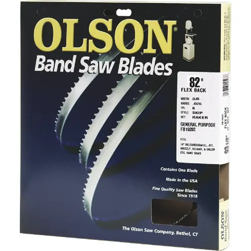 82 In. x 3/8 In. 4 TPI Skip Flex Back Band Saw Blade 82 In. x 3/8 In. 4 TPI Skip Flex Back Band Saw Blade