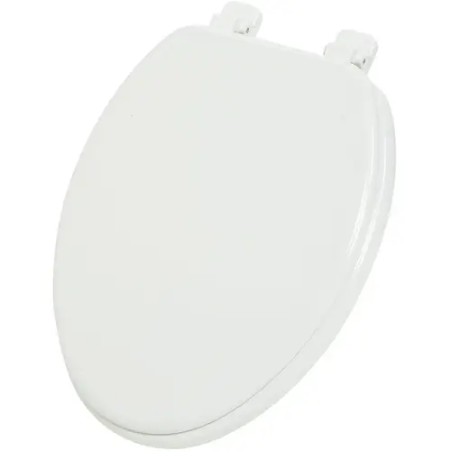 Elongated Closed Front White Wood Toilet Seat Elongated Closed Front White Wood Toilet Seat