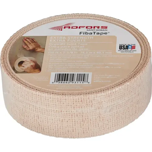 2-3/8 In. X 250 Ft. Extra Strength Drywall Tape White 2-3/8 In. X 250 Ft. Extra Strength Drywall Tape White