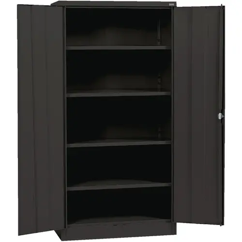 4-Shelf Black Storage Cabinet 4-Shelf Black Storage Cabinet