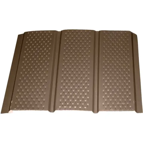 12 In. Brown Fully Vented Aluminum Soffit 12 In. Brown Fully Vented Aluminum Soffit