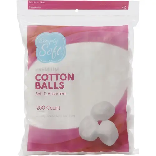 Premium Jumbo Cotton Balls (200-Count) Premium Jumbo Cotton Balls (200-Count)