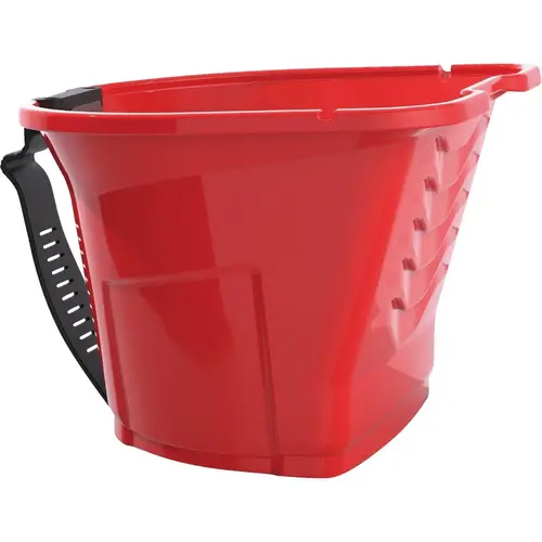 Pro Pail 1 Qt. Red Paint Brush & Mini Roller Painter's Bucket With Adjustable Strap And Magnetic Brush Holder Pro Pail 1 Qt. Red Paint Brush & Mini Roller Painter's Bucket With Adjustable Strap And Magnetic Brush Holder