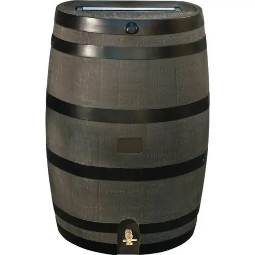 50 Gal. Woodgrain Polyethylene Flat Back Rain Barrel 50 Gal. Woodgrain Polyethylene Flat Back Rain Barrel
