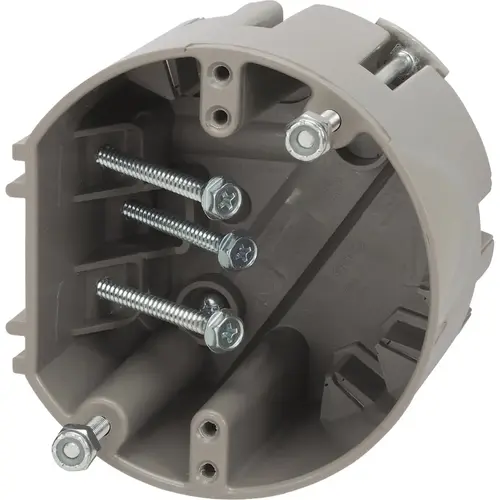 Smart Box 4 In. Screw On Ceiling Fan Box Gray Smart Box 4 In. Screw On Ceiling Fan Box Gray