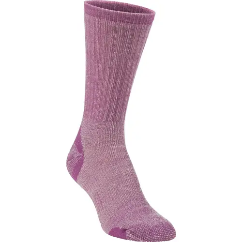 Women's Medium Lavender Medium Weight Hiking Crew Sock Women's Medium Lavender Medium Weight Hiking Crew Sock