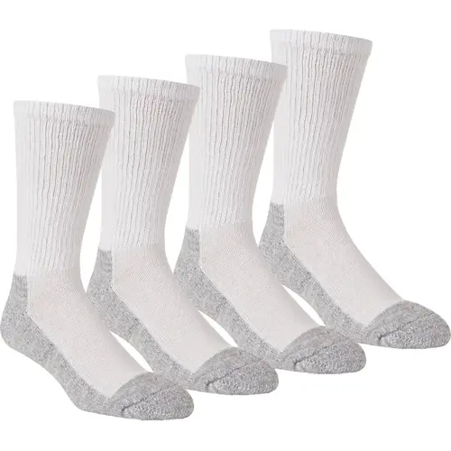 Working Series Large White Crew Sock - pack of 4 Working Series Large White Crew Sock - pack of 4