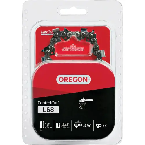 L68 ControlCut Chainsaw Chain for 18 in. Bar - 68 Drive Links - fits Several Stihl models L68 ControlCut Chainsaw Chain for 18 in. Bar - 68 Drive Links - fits Several Stihl models