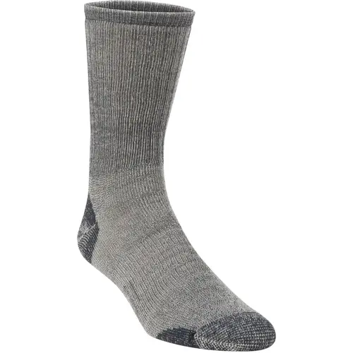 Men's Large Charcoal Medium Weight Hiking Crew Sock Men's Large Charcoal Medium Weight Hiking Crew Sock