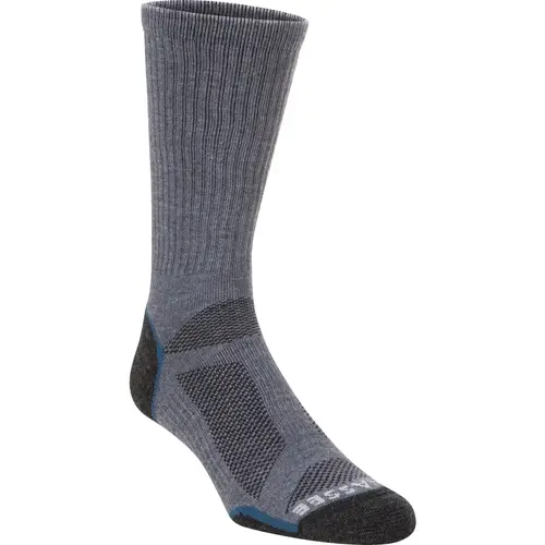 Large Charcoal/Blue Lightweight Performance Tech Crew Sock Large Charcoal/Blue Lightweight Performance Tech Crew Sock