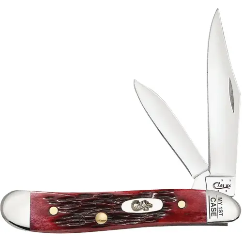 My First Peanut 2.1 In./1.53 In. Folding Knife Red My First Peanut 2.1 In./1.53 In. Folding Knife Red