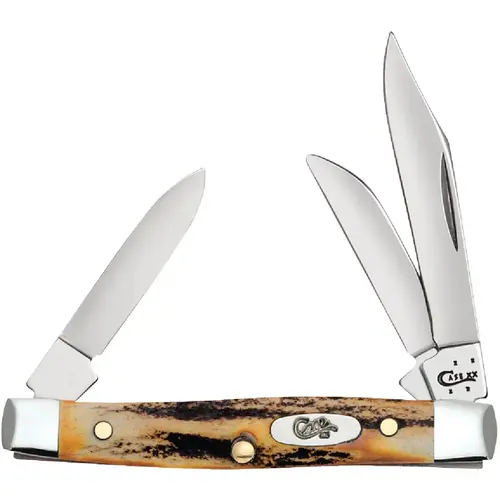 Stag 2 In./1.5 In./1.49 In. Small Stockman Folding Knife Brown Stag 2 In./1.5 In./1.49 In. Small Stockman Folding Knife Brown